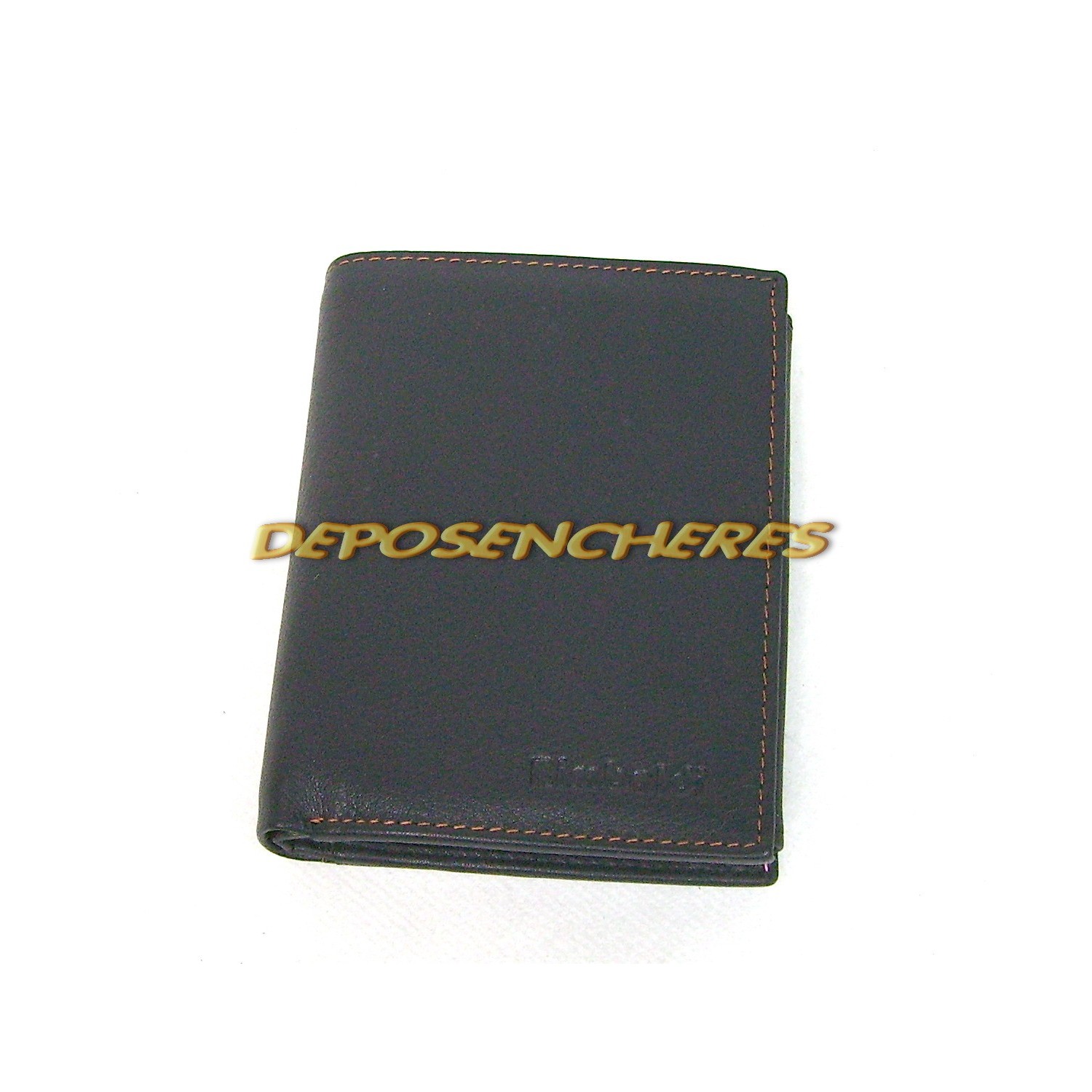 Portefeuille porte feuilles homme cuir de veau anthracite